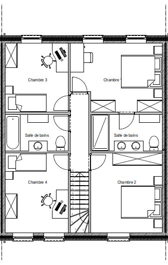 plan maison 4 chambres andenne